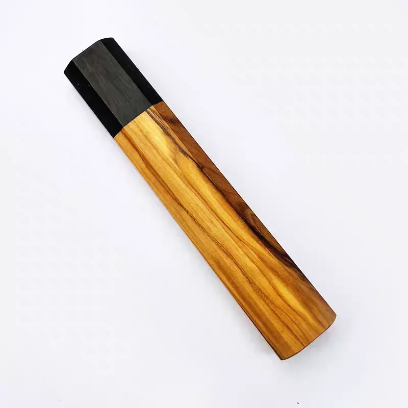1 Piece Japanese Classic Octagonal for DIY Semi-finished Handmade Damascus Steel Wood Material Kitchen Knife Handle