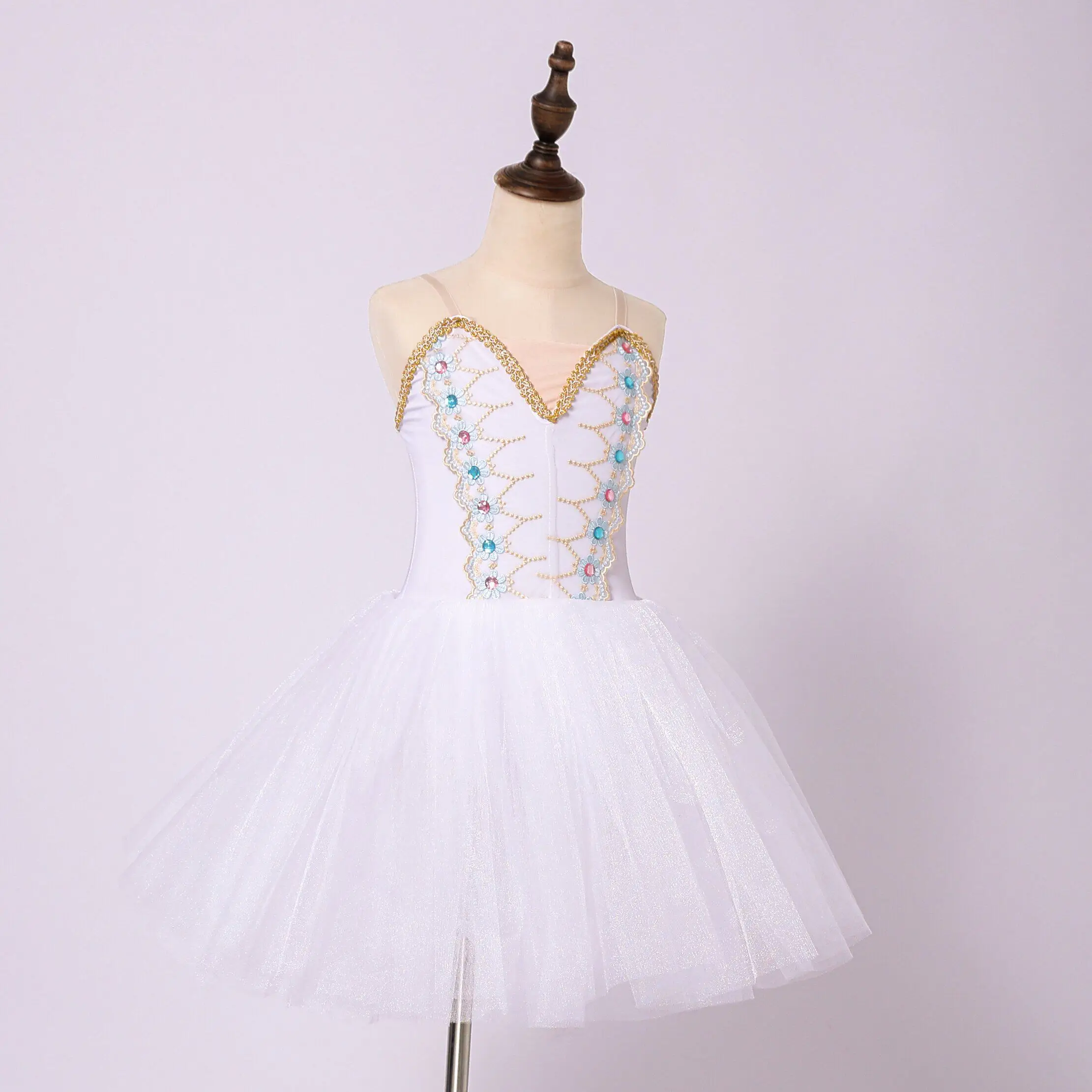 Vestido de Ballet para Niñas, Tutú de Ballet, Vestido de Danza Contemporánea para Niñas