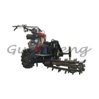 15HP Trencher with Chain Saw Ditching Trenching Machine Mini Trencher Machine