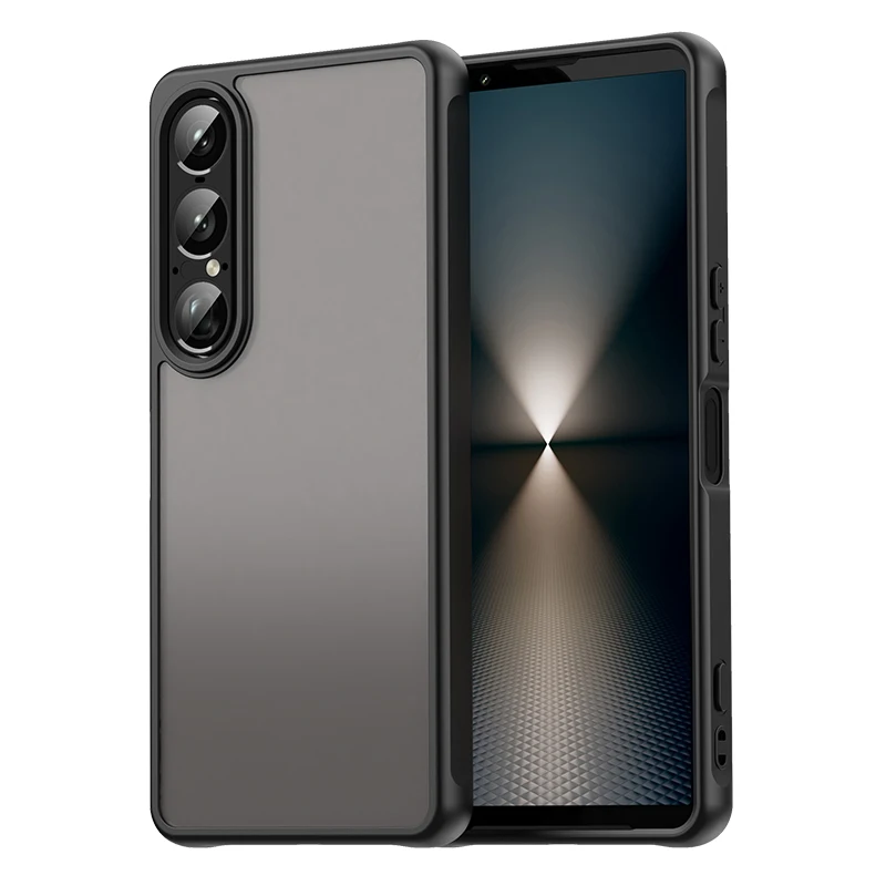 Nova armadura pára-choques caso de telefone à prova de choque para sony xperia 1 vii silicone capa dura