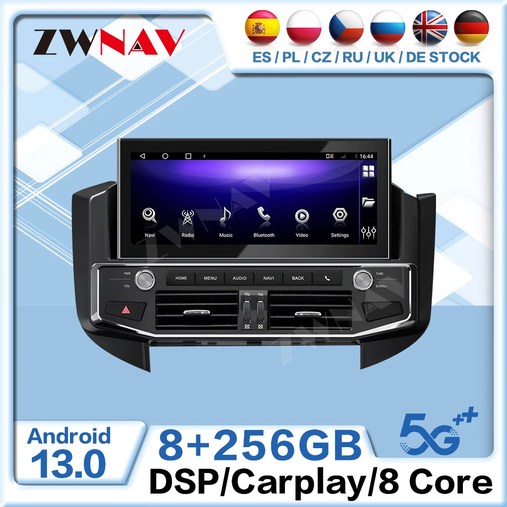 

Car Radio 12.3 inch Screen Carplay For Mitsubishi Pajero 2007-2021 Android 13 GPS Navigation Multimedia Player Head Unit Auto