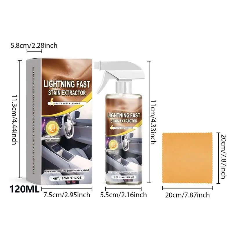 Multifunctional Foam Cleaner Leather Interior Stain Removal Cleaning Leather Seat Foam Cleaner Spray Foam Maintenance Wash Car
