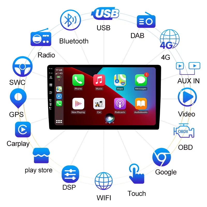 Auto Radio 2 Din 7 Inch Touch Screen Car Stereo Multimedia Player Mirror Link FM TF MP5 With Accessories