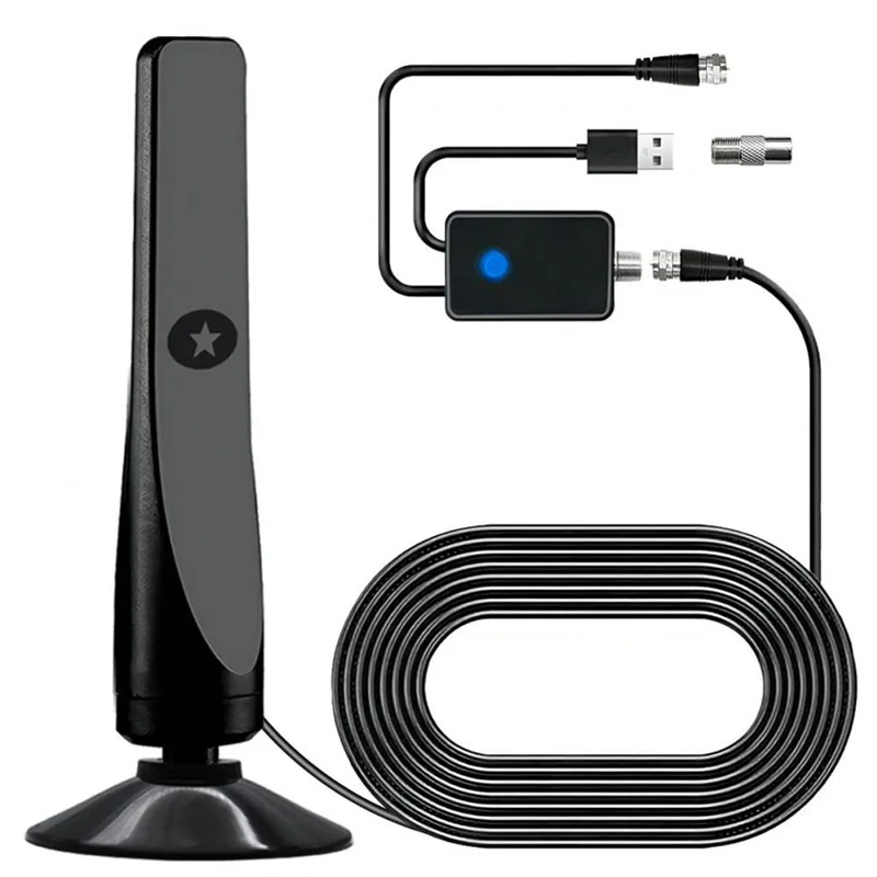 ABSQ-4K/1080P HD デジタル TV アンテナ信号アンプ付き広範囲 DVB-T2 アンテナ HDTV 受信ホーム TV 空中