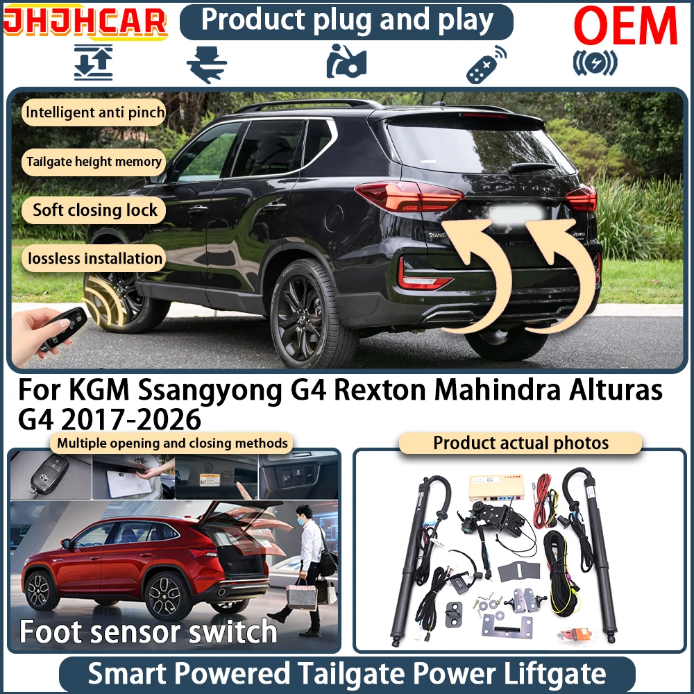 OEM Smart Electric Powered Tailgate For KGM Ssangyong G4 Rexton Mahindra Alturas G4 2017-2026 Power Liftgate System Key Remote