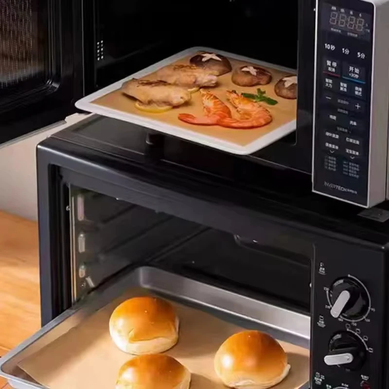 50/100/200PCS Baking Paper Parchment Baking Sheet Oven Air Fryer Grilling Paper Mat Kitchen Rectangle Bread Cake Baking Pads