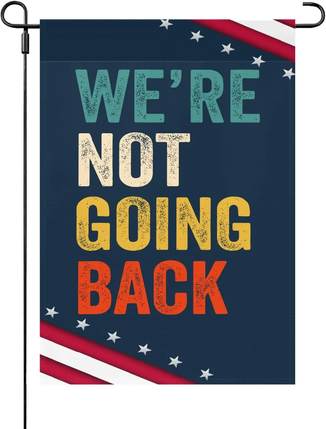 Were Not Going Back Kamala-Harris Outdoor Flags One Size, Inspirational Small Garden Flags One Size Camping Outdoor Flag Outdoor