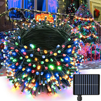 Y2K 200 LED Solar String Lights with 8 Modes, Waterproof Outdoor Christmas String Lights for Patio Christmas Decorations 326