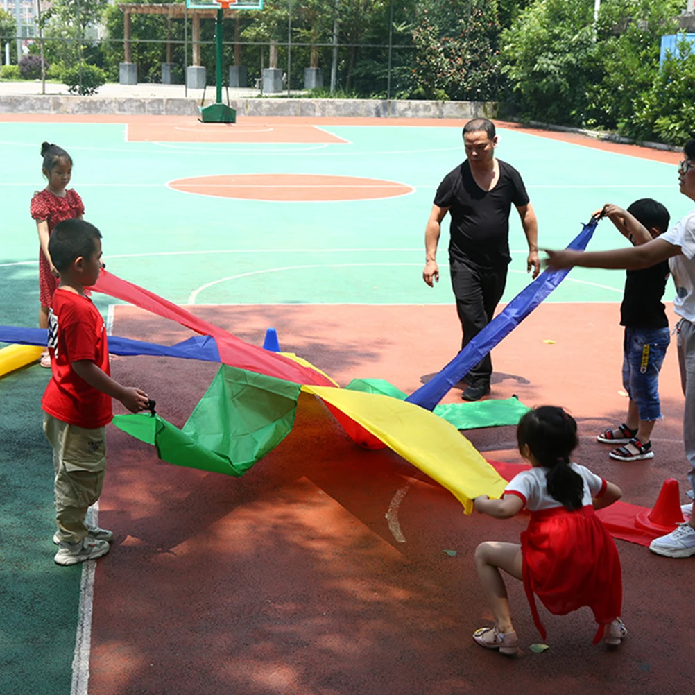 

Kindergarten Rainbow Parachute Throwing Umbrellas Kids Training Supply Puzzle Child