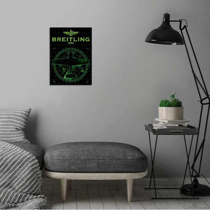 Breitling Retro Airplane wall decor  neon sign  garage  home decor  room decoration  home decor Wall art  metal wall decor anime