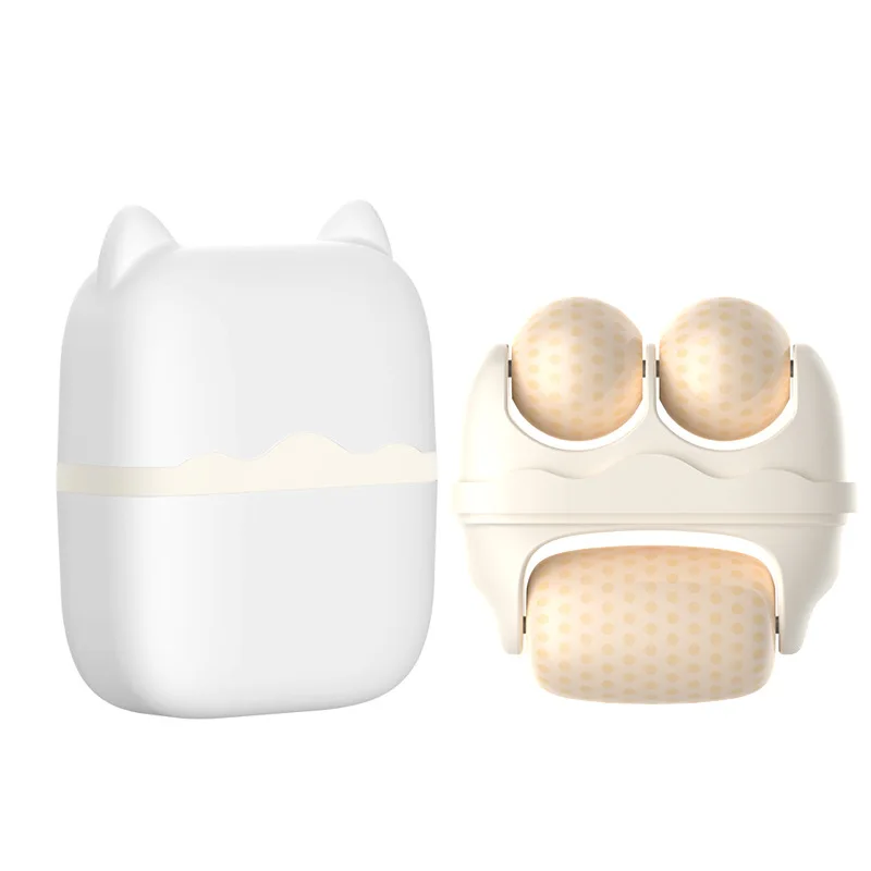 Dispositif de Massage sur glace à compression froide à rouleau à Double tête 2 en 1, masseur multifonctionnel pour soulager et rafraîchir l'œdème