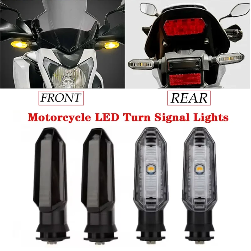 Motorcycle LED Turn Signal Lights Indicator Warning Blinker Lamp For X-ADV 150 750 CBR 150R 250RR 400R 500R 650R 1000RR CB 1300