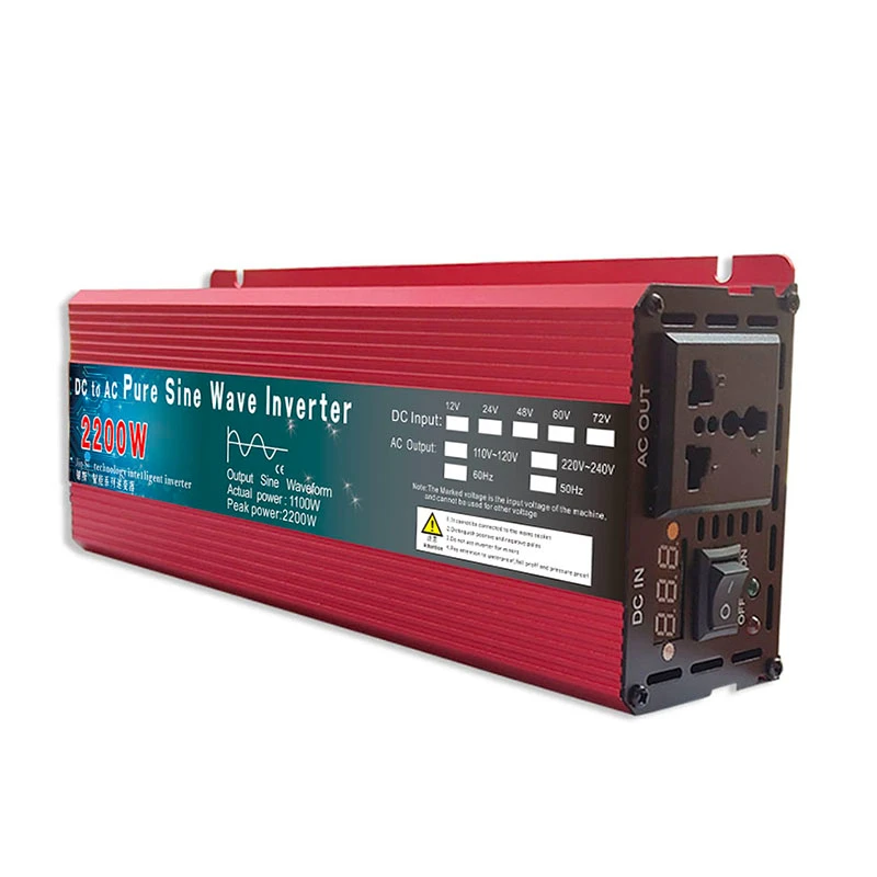 

Pure Sine Wave Inverter DC 12v/24v To AC 110V/220V 1000W 1600W 2000W 3000W Voltage Transformer Power Converter Solar Inverter