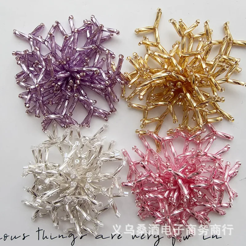 Hollow Tube Bead Firework Shoe Charms for Clogs Hat Flower Rope Keychain Accessory DIY Beaded Buckle Adapter Premium