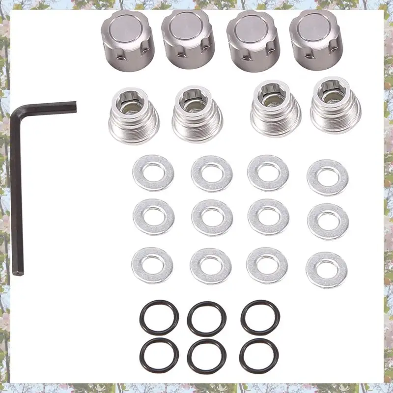 

T84C-4PCS Алюминиевая центральная стопорная гайка Металлические колпачки для колес Гайки для осевого SCX10 Traxxas TRX4 1/10 RC Гусеничный автомобиль Запчасти