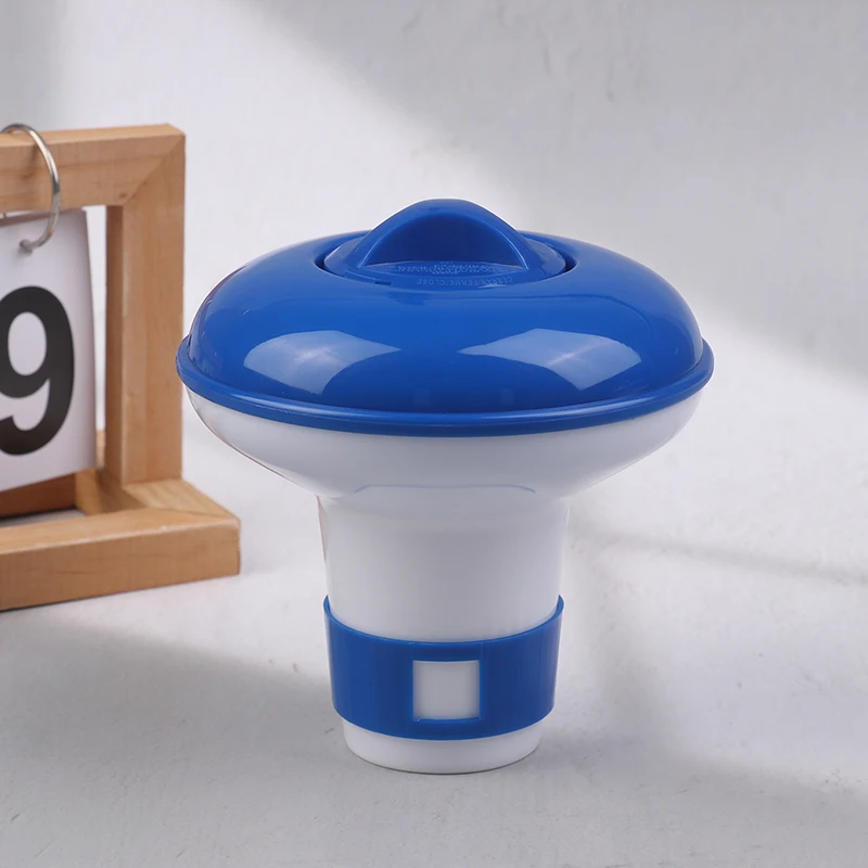 حمام سباحة عائم قرص الكلور الطبي ، أداة تنظيف العوام في الحوض الساخن ، موزع سيارات ، أدوات تنظيف حمام سباحة خارجية متينة #2