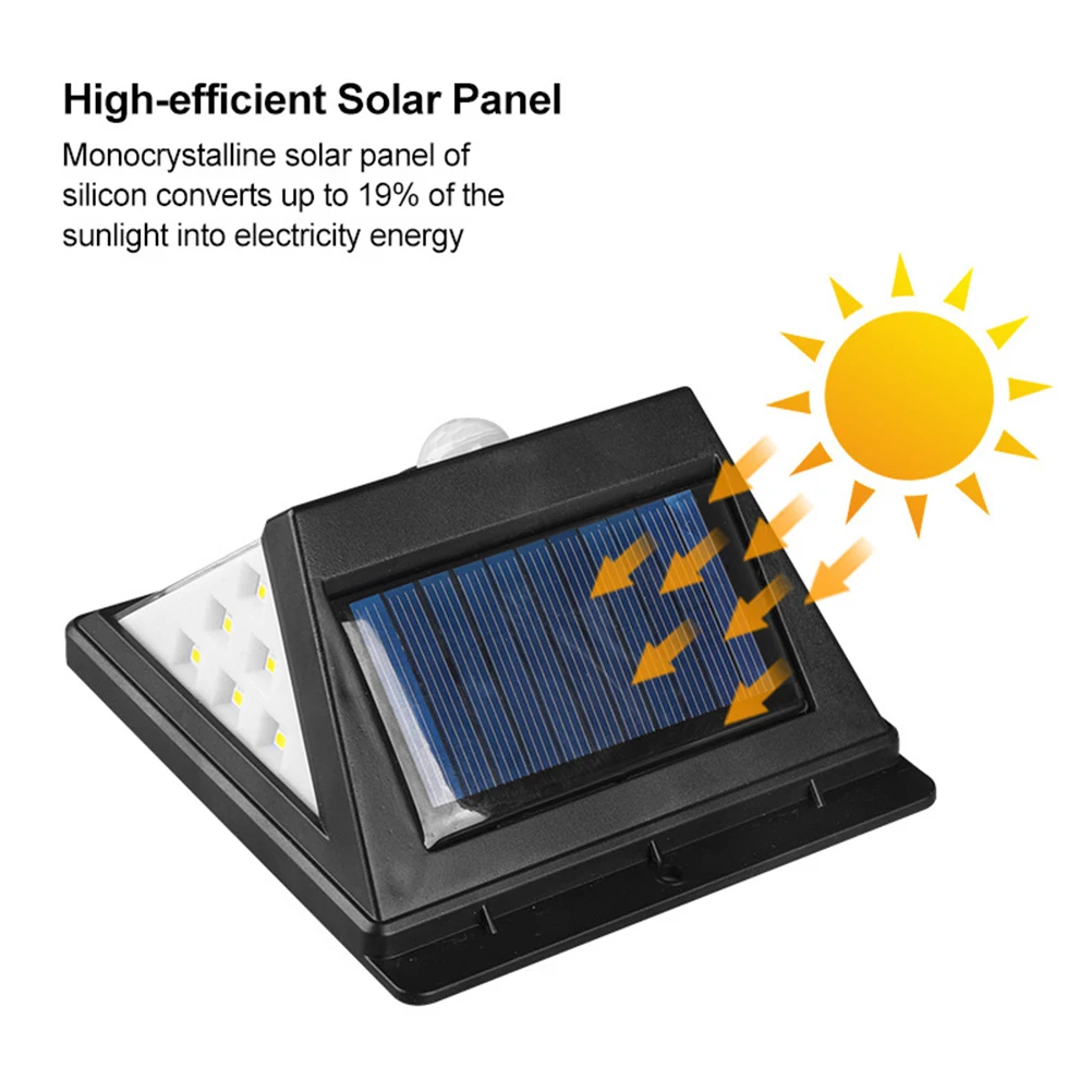 

Solar Motion Sensor Wall Light Outdoor LED Waterproof Deck Fence Yard Pathway Driveway Porch Stairs Lamp Lighting Corridor Lamps