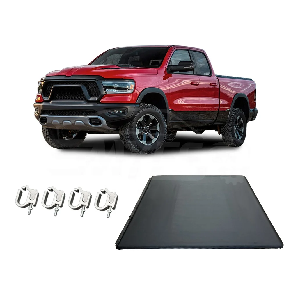 

Modification Pickup Accessories Custom Canopy Soft Vinyl Roll up Truck Bed Tonneau Cover for dodge Ram 1500