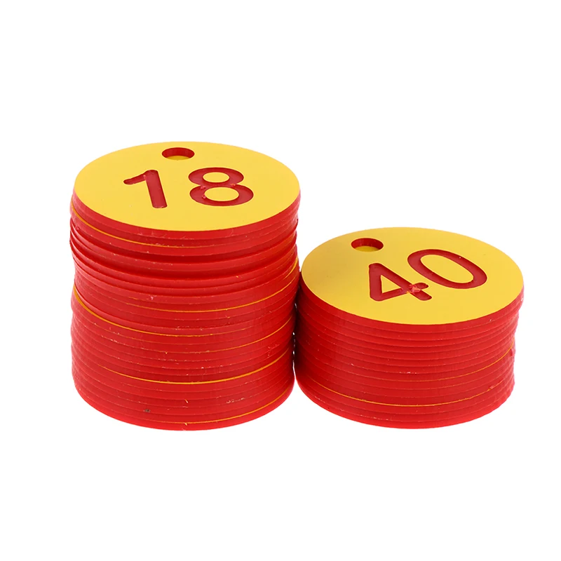 20/50pcs Farm Number Tags for Beekeeping Mating Box Husbandry Hanging Numbered Identifiers