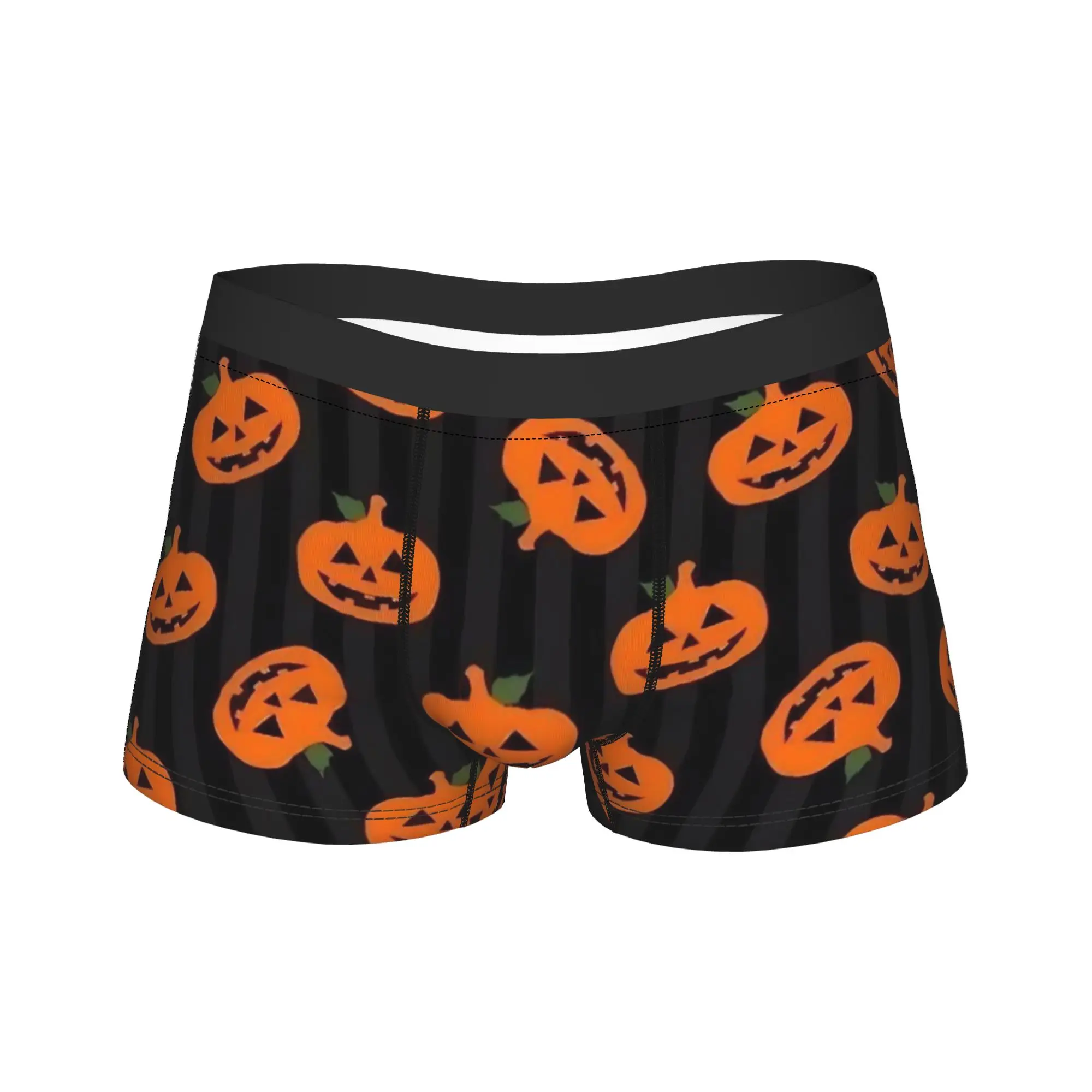Halloween Ghost Pumpkin Spooky Trick Or Treat Witch Merch Boxers Shorts Fun Underwear  Boxer Briefs Gag Gifts For Men