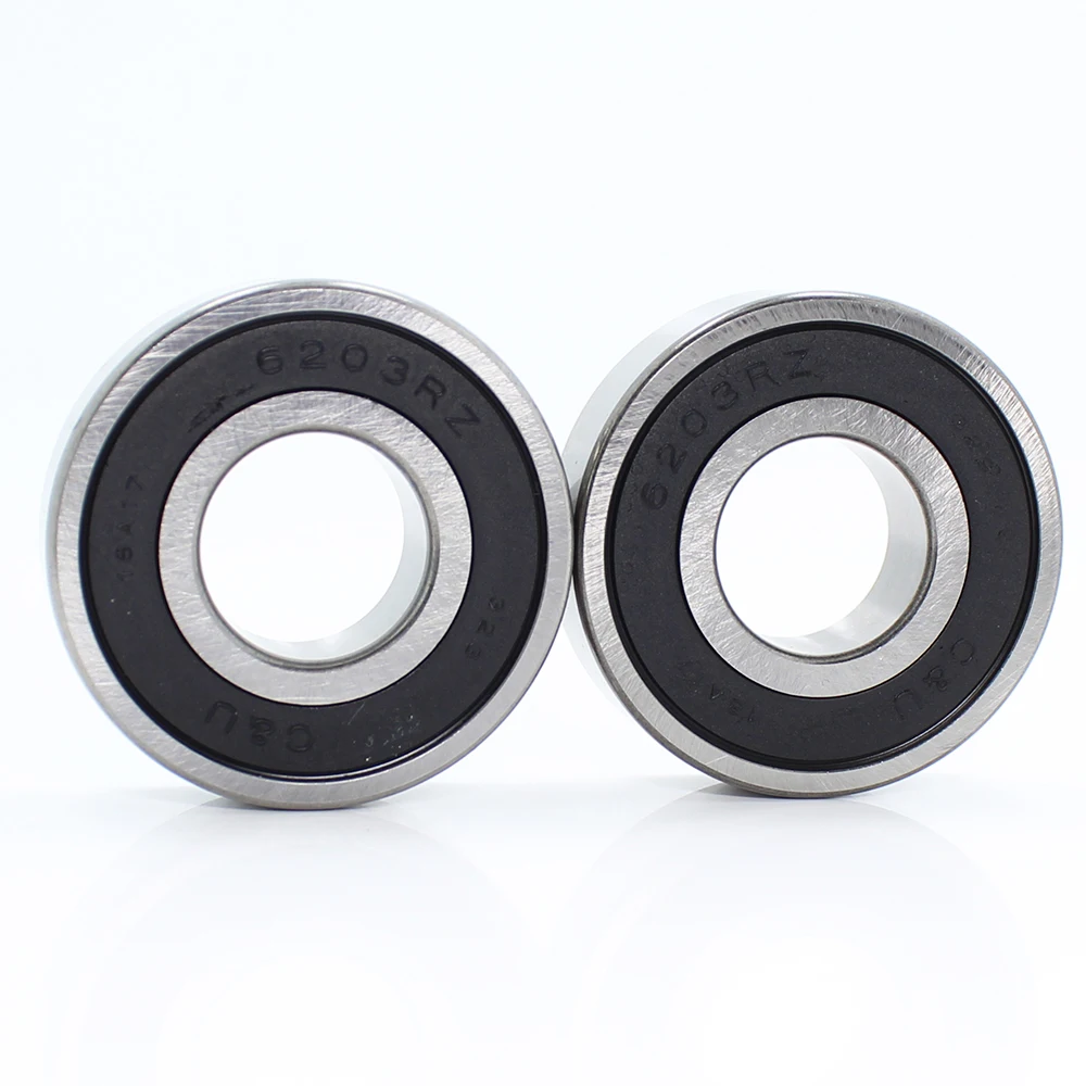 6203RZ Bearing 17*40*12 mm ABEC-3 8Pcs Mute High Speed For Motorcycles 6203 RS 2RZ Ball Bearings 6203RS 2RS With Nylon Cage