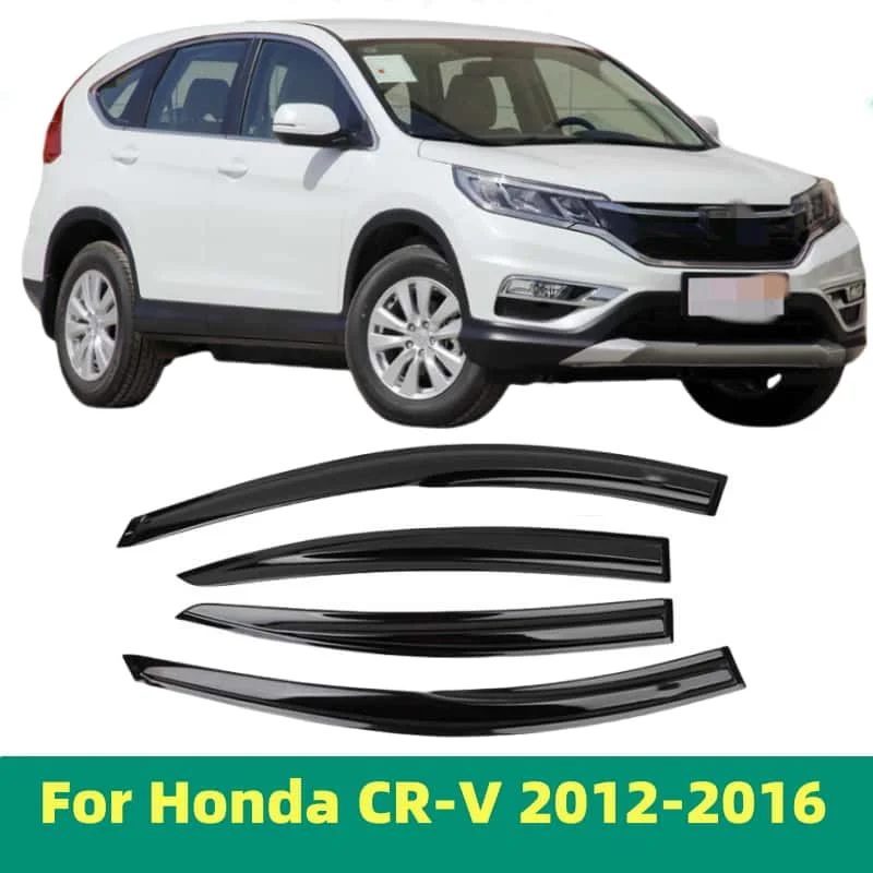 For Honda CRV CR-V 2012 2013 2014 2015 2016 Window Visor Side Vent Rain Guard Deflectors Shade Shield Shelter Protector Cover