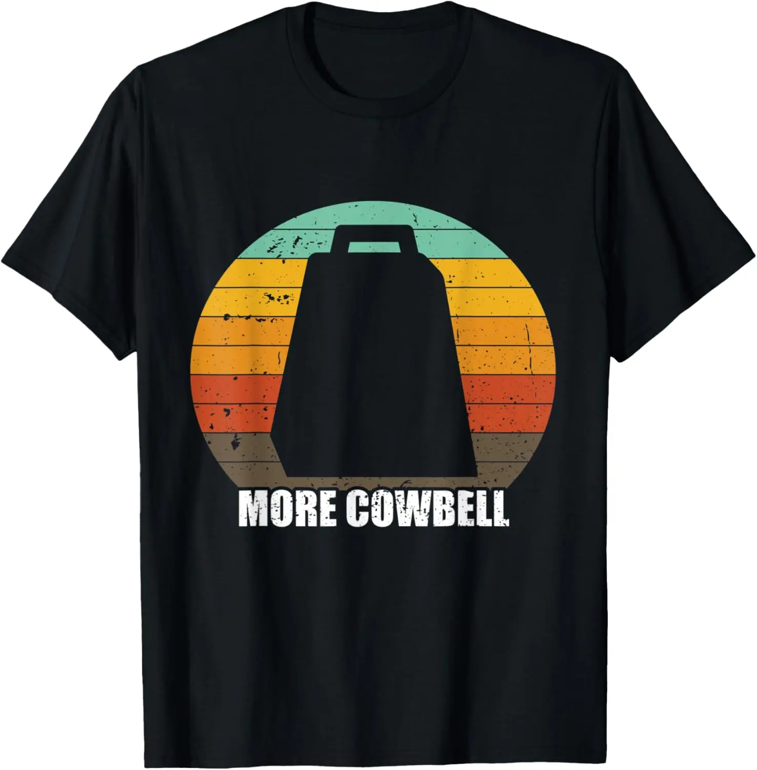 

Cow Bell More Cowbell Винтажная забавная забавная футболка барабанщика Cowbell