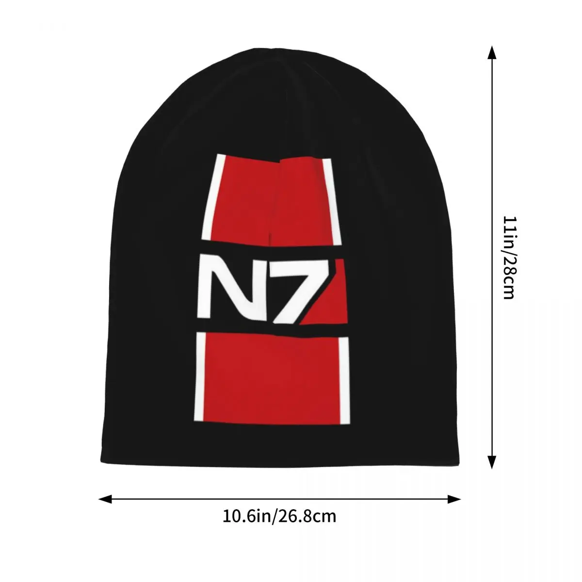Classic Video Game N7 Mass Effect Men Women Adult Beanies Caps Knitted Bonnet Warm Hip Hop Autumn Winter Outdoor Skullies Hats