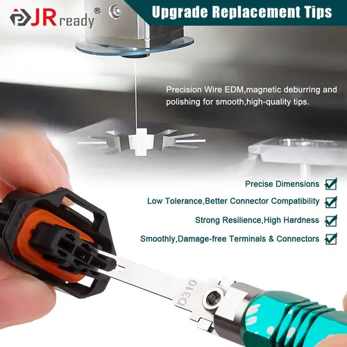 JRready Replacement Tip Kit for Extraction Tool &Terminal Release Tool for Deutsch,AMP/TE,Molex,Delphi,JST,Harting Connectors - Image 5