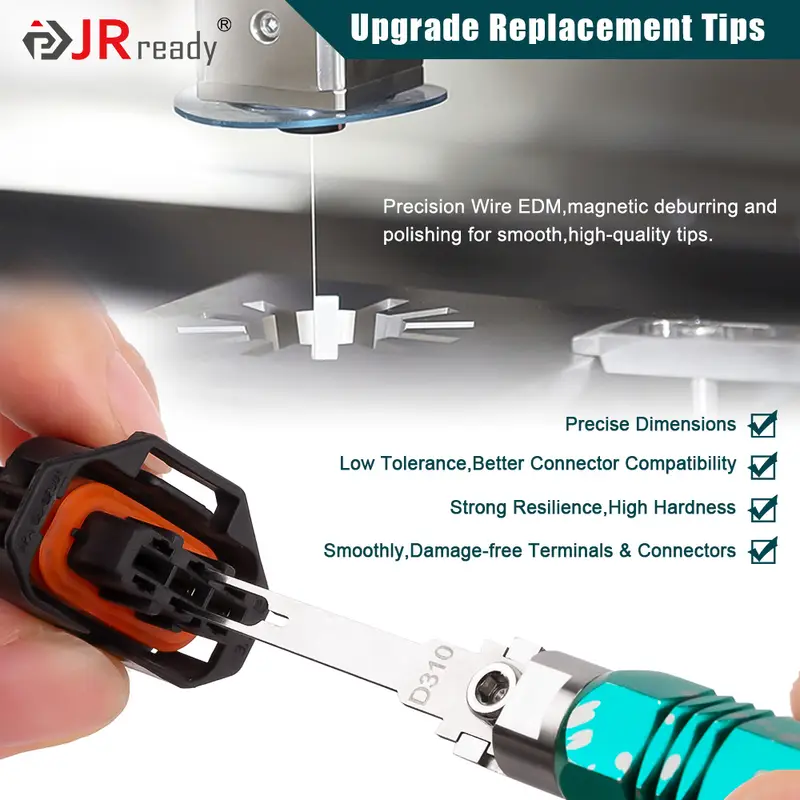 JRready Replacement Tip Kit for Extraction Tool &Terminal Release Tool for Deutsch,AMP/TE,Molex,Delphi,JST,Harting Connectors - Image 5