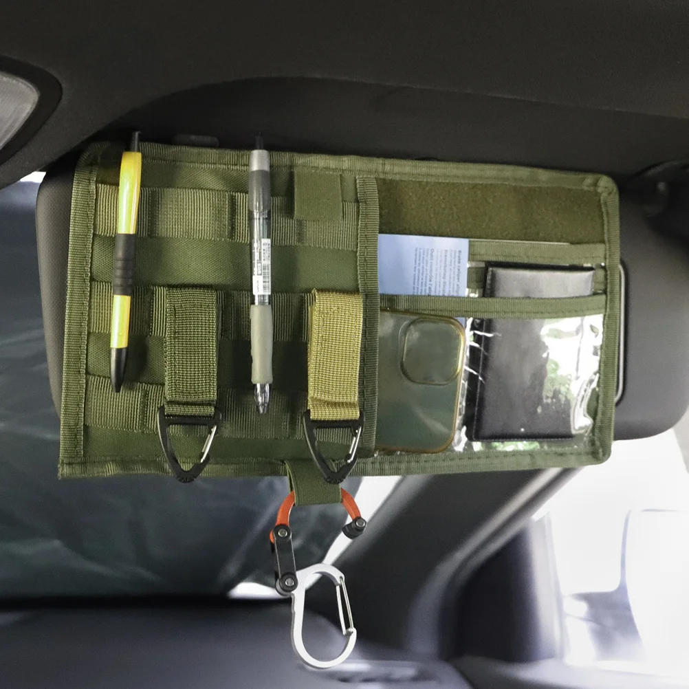 

2Pcs Car Sun Visor Organizer Multifunctional Storage Bag Sunglasses Holder Card Organizer Car Accessories Reusable