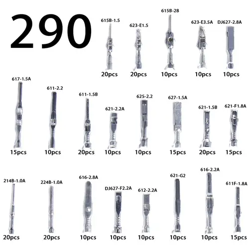 Imagen 2 del producto Pasadores de conector Terminal prensado kit de coche eléctrico 1/1, 5/1,8/2,2/2,8/3,5mm eliminación de cables Atv enchufe no aislado macho hembra