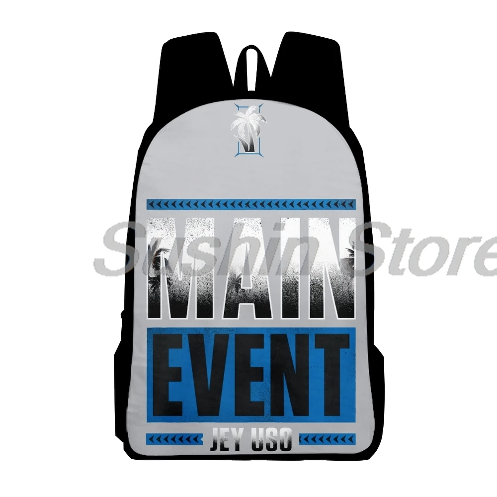 Jey Uso Main Event Merch Backpack Casual Daypack Women Men Rucksack Unisex Packsack Travel Bag