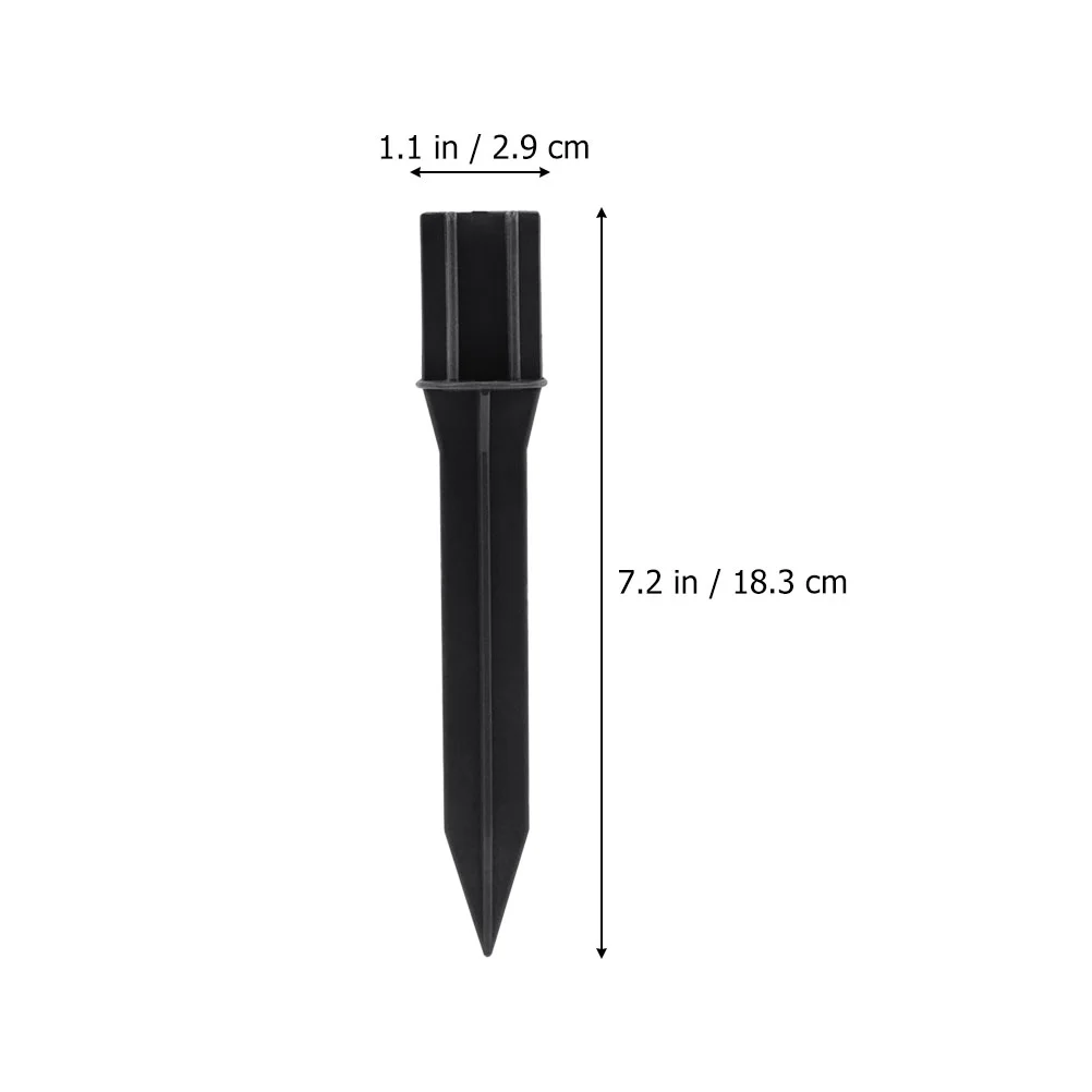 10 ชิ้น Abs Ground Nail Pile โคมไฟสวน Stake Solar Light Stakes สําหรับไฟ Power กลางแจ้งพลาสติกด้านนอก