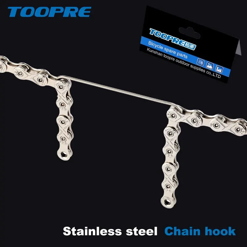 

TOOPRE 304 Stainless Steel MTB Road Bike Chain Hooks Ultralight Bicycle Connecting Aid Tools High Quality Cycling Repair Tools