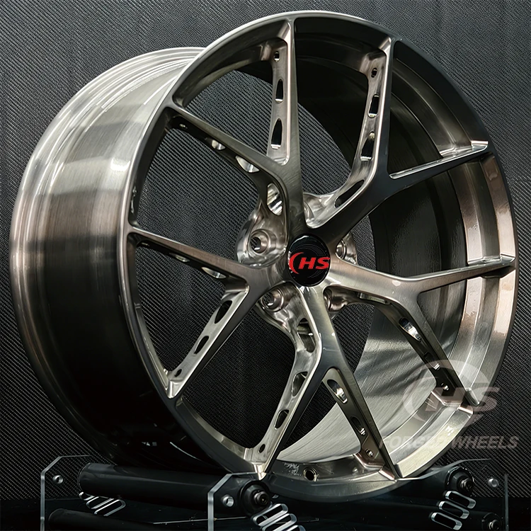 18 19 20Inch 1-Piece Hollow Spoke Deep Concave Brushed Custom Forged Rims Wheels for  E30 F30 F10 M3 M4  911  RS5