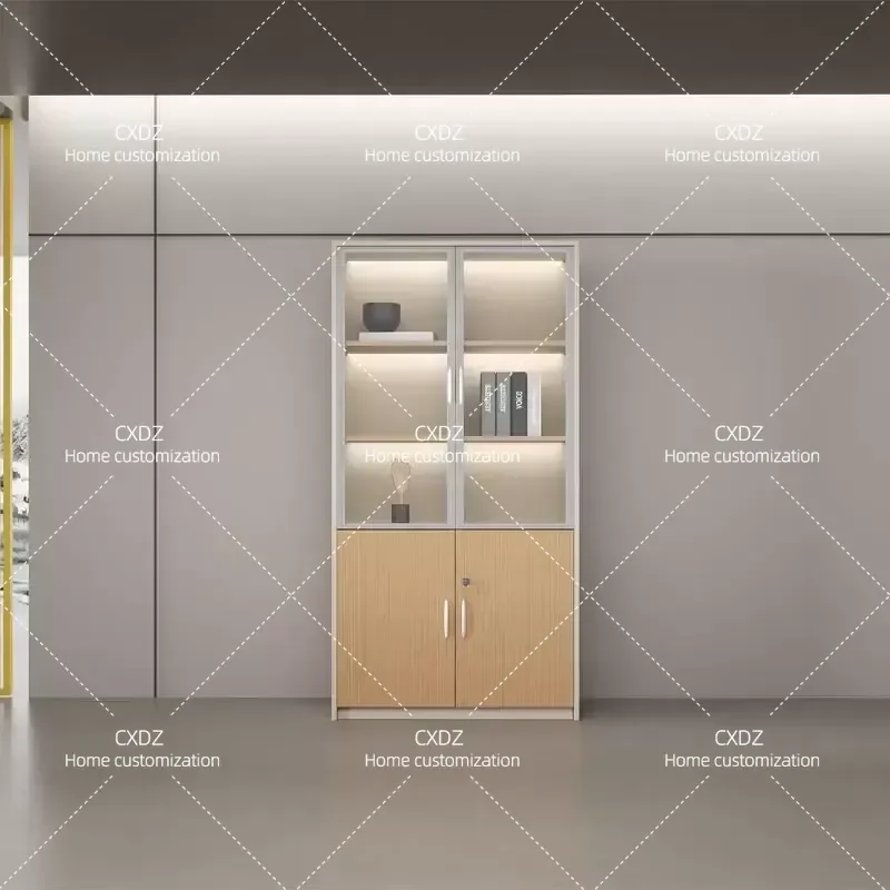 Office floor bookcase boss file cabinet simple modern high cabinet background information cabinet office furniture