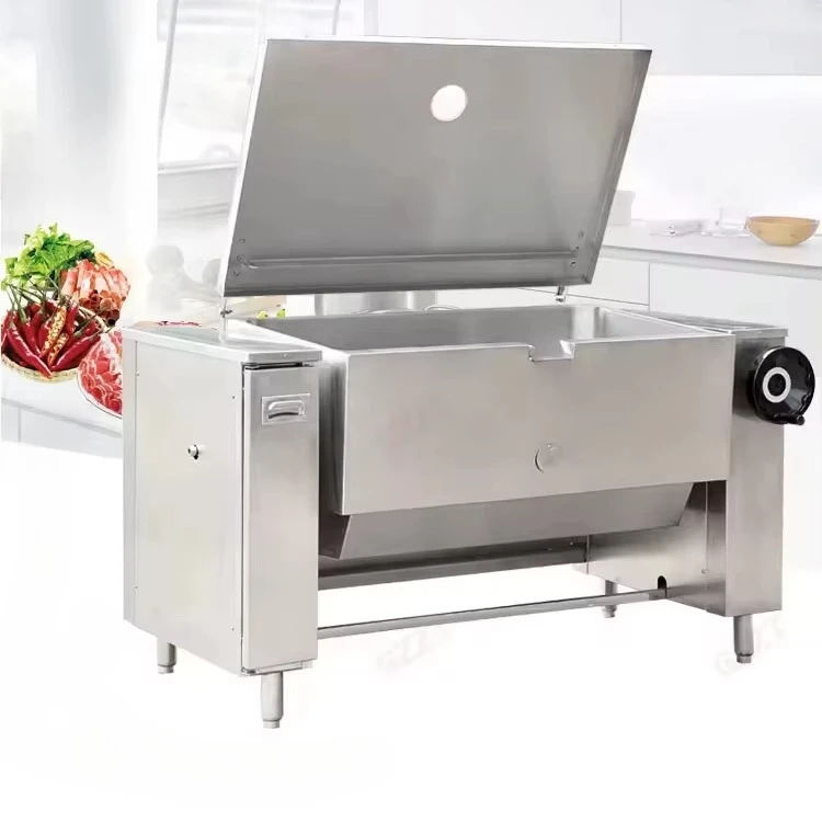 For IT-TFP80L 80L 100L 150L 200L Commercial Inclined Saucepan Large Flat Fry Electric Gas Grill Food Inclined Saucepan