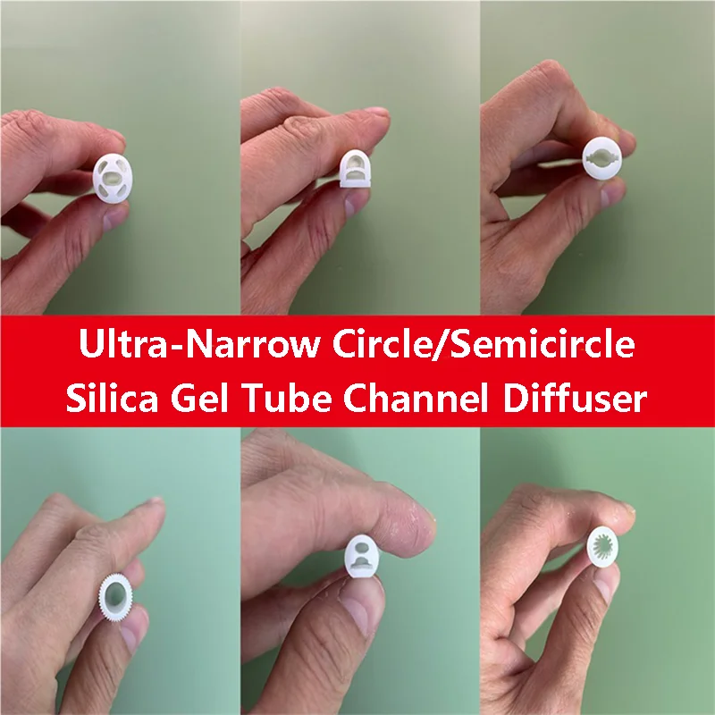 Ultra-Narrow Circle/Semicircle Silica Gel Tube Channel Diffuser Flexible Outdoor Waterproof Round Silicone Neon Strip Light