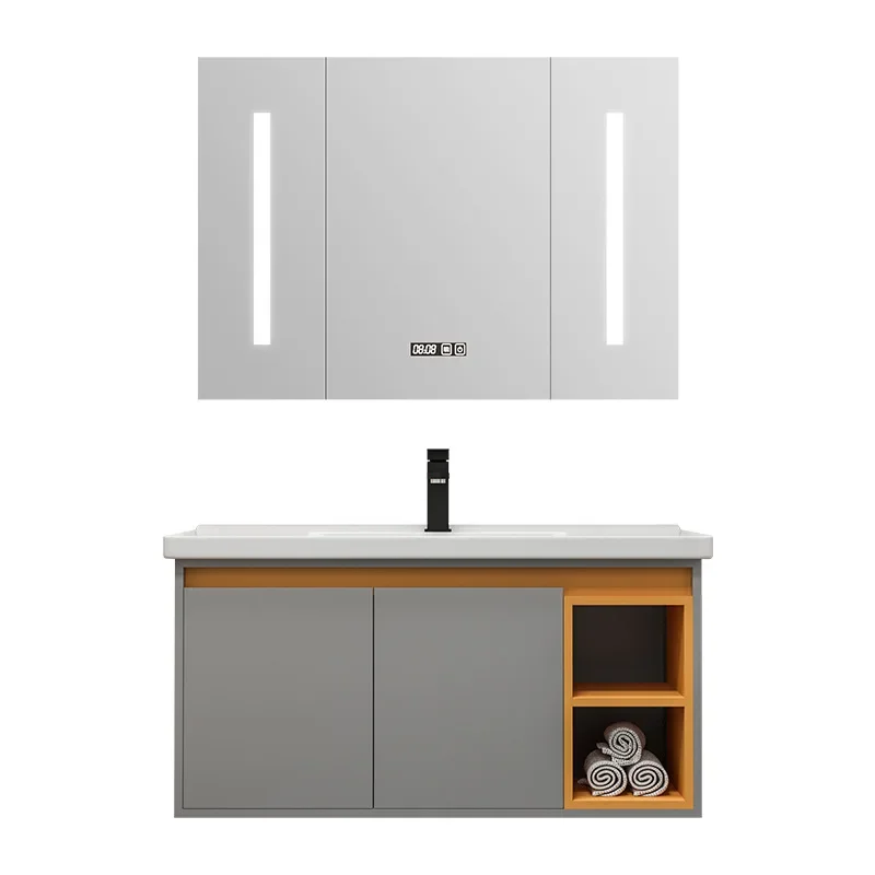 Partitions Minimalist Bathroom Mirror Cabinet Ceramic Washbasin Bathroom Vanity Cabinet Replica Archivadores Trendy Furniture