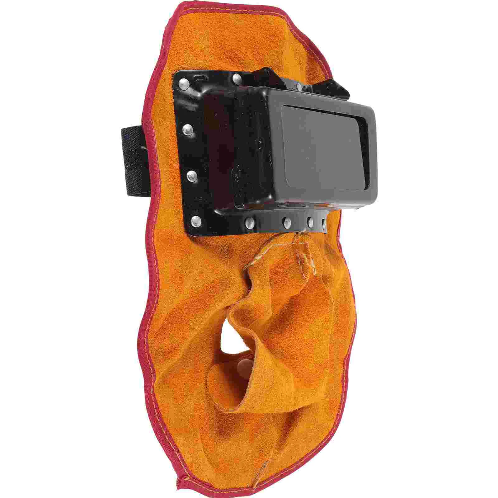 Double Mirror Welding Hood Auto Darkening Face Mask Welder Headgear Protection for Workplaces Man