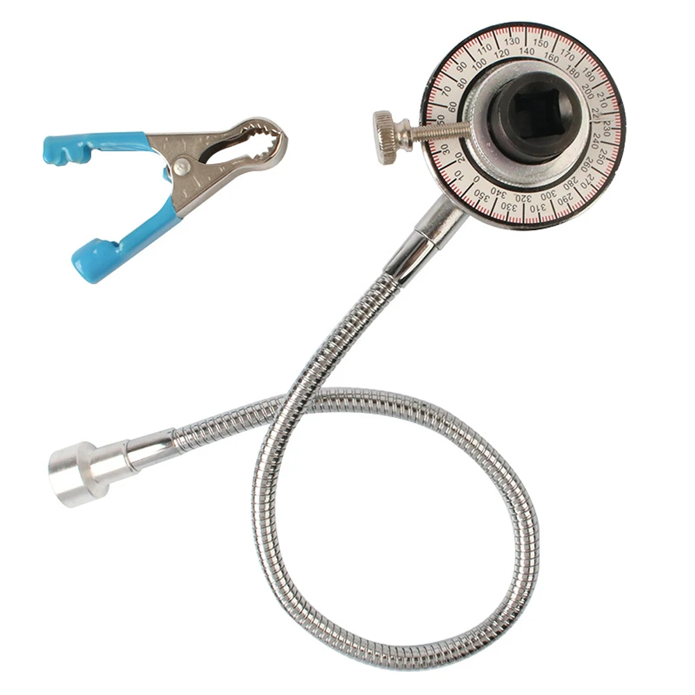 

1/2inch 12.5mm Drive Torque Angle Gauge 360° Adjustable Torsiometer Meter Professional Measure Tool Wrench Accessories