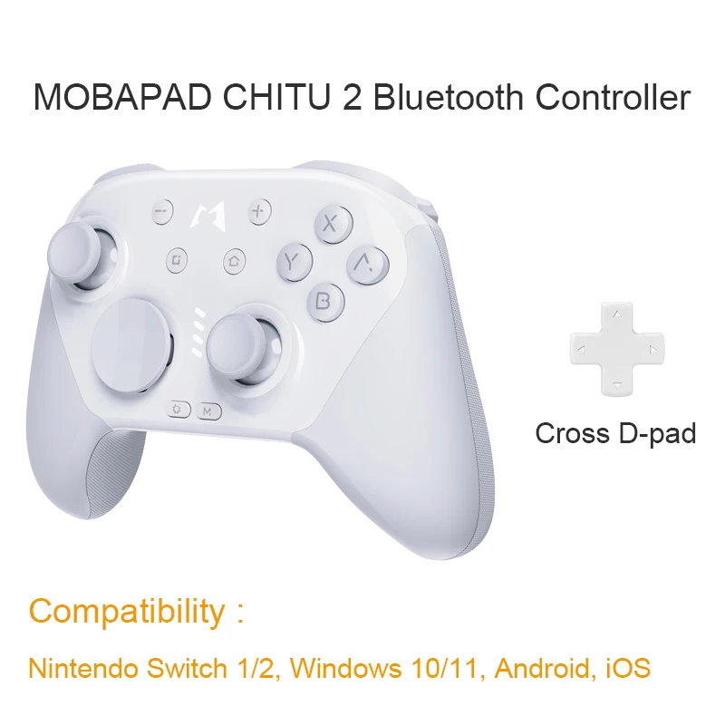 MOBAPAD CHITU 2 HD mechanische gamecontroller voor Nintendo Switch 1/2, PC, Android, iOS met TMR Glide Sticks Gamepad
