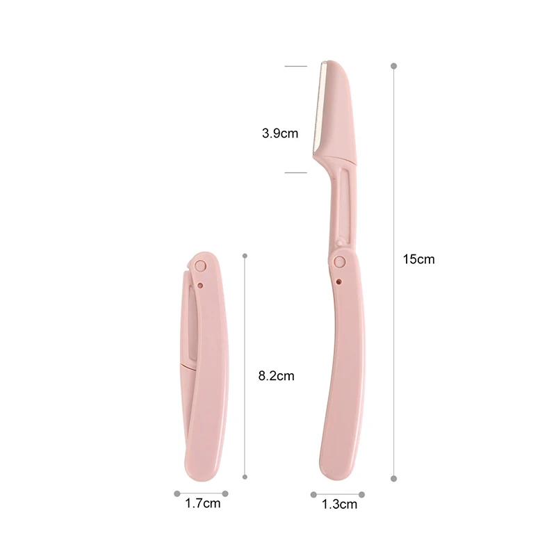 Eyebrow Trimmer ผม Remover เครื่องโกนหนวดมีดโกน Sharp แบบพกพาแต่งหน้าชุดกล่องเครื่องมือ1/2/3/6/9Pcs