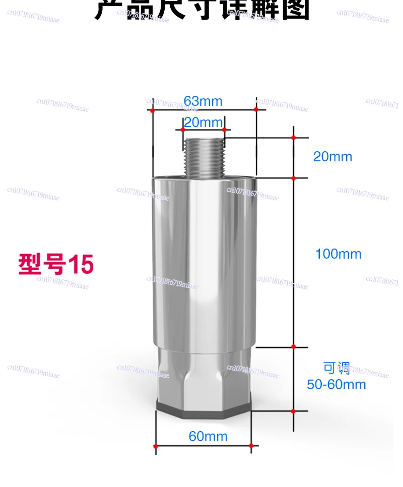 Commercial Stainless Steel Gravity Foot Slide Door Cupboard Workbench Refrigerator Freezer Adjustable Leg Foot Stove Triangle