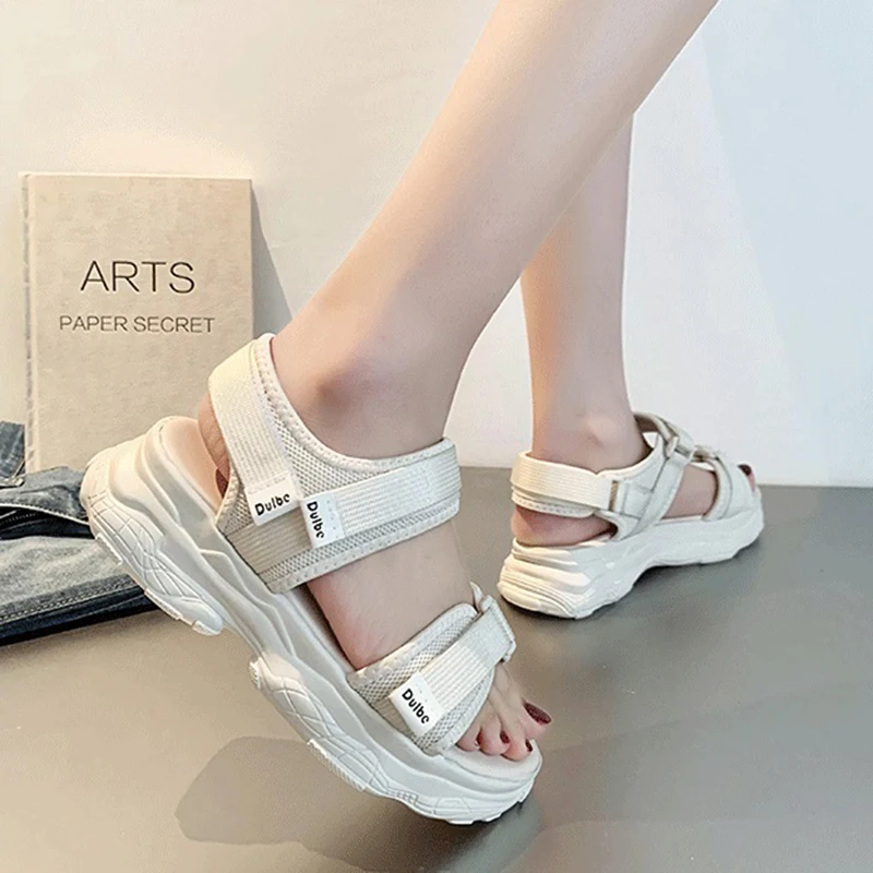 Summer Women Sandals Open Toe Beach Shoes Woman Wedges Platform Sandals Fashion Rome Sandals Slippers Female High Heels