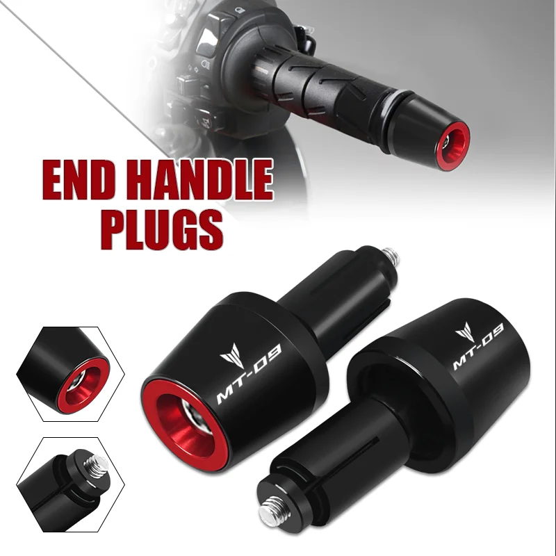 2024 NEW Motorcycles Handlebar Grips Plug Slider Handle Bar Ends Plugs Fit For MT-09 MT09 MT 09 FZ-09 FZ09 2014-2023 2022 2021