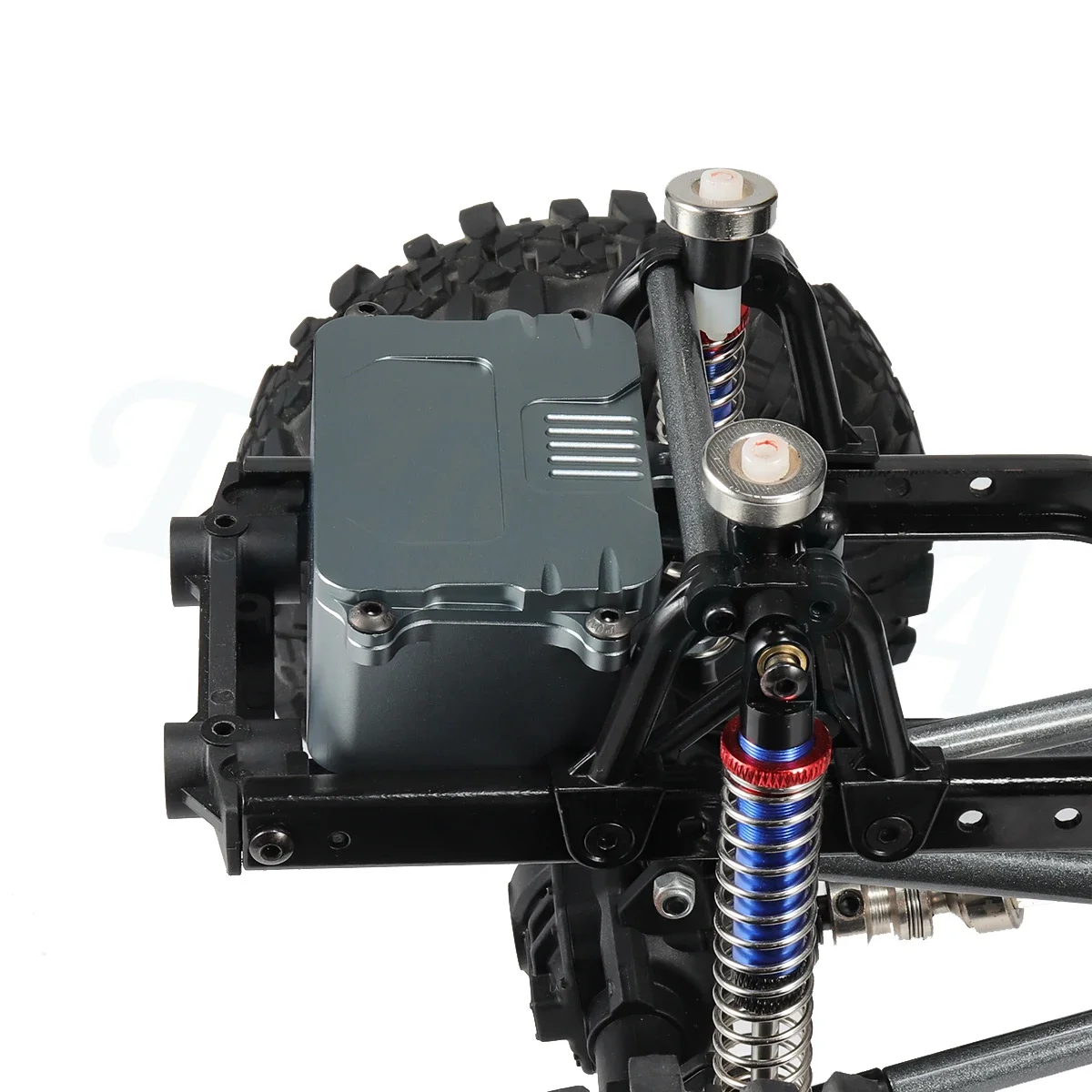 Boîte de réception en alliage d'aluminium CNC, plateau électronique ESC, boîte d'équipement pour voiture 1/10 RC Rock Crawler Axial SCX10 D90 D110 châssis bricolage