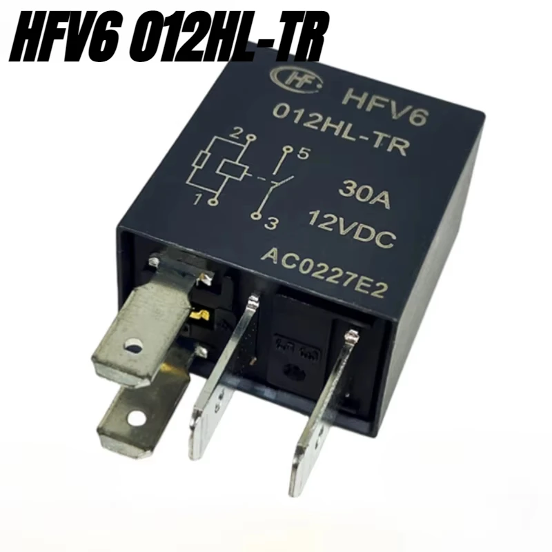 （Brand New Original）1pcs/lot 100% original genuine relay:HFV6 012HL-TR 12VDC 4pins 30A Automotive relay