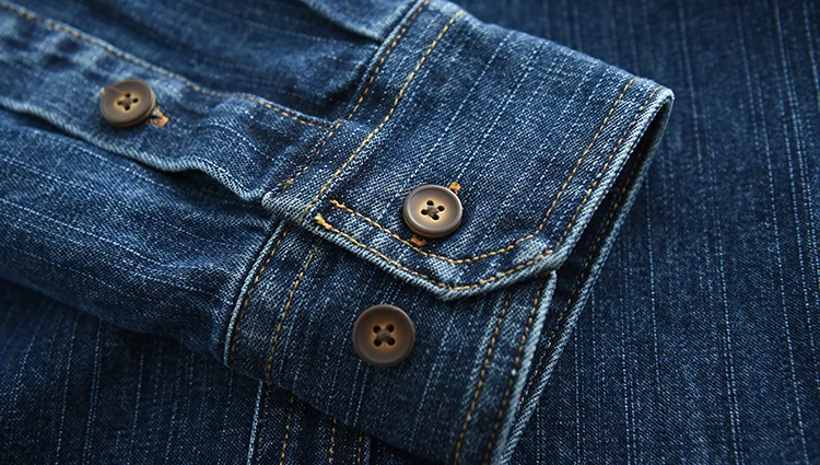 Hochleistungs-Jeans hemd für Jungen mit lockerer Passform und langen Ärmeln – Detail 10